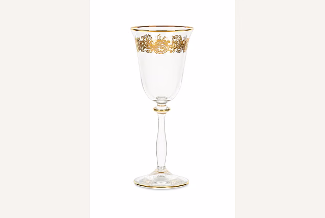 Luksusowe złocone kieliszki do wina białego 185ml Charme-CHRC-