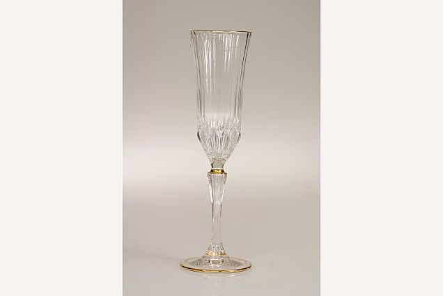 Eleganckie kieliszki do szampana 180ml ze złotym paskiem ADAGIO GOLD-ADGA