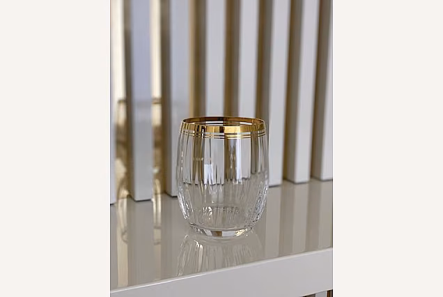 Marble Gold-MGE-szklanki niskie 300ml