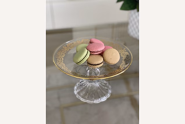 Złocona paterka na nodze śr 21cm Charme-CHRP