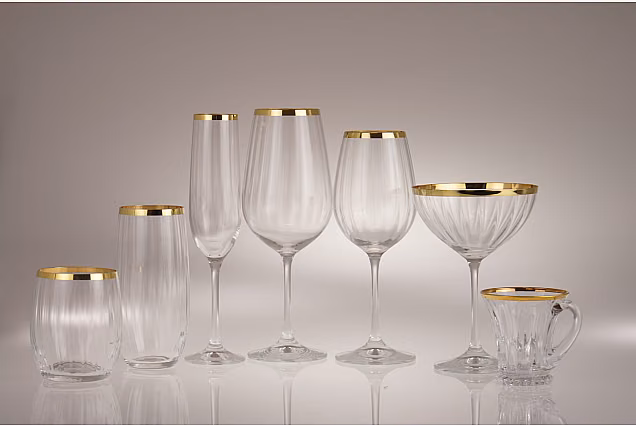 Faro Gold Optic-FGOE-szklanki niskie 300ml
