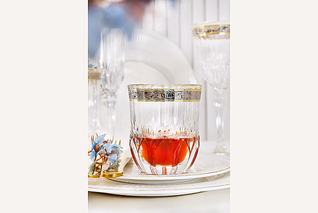 Eleganckie szklanki do whisky zdobione Palermo Crystal-PCE
