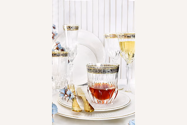 Eleganckie szklanki do whisky zdobione Palermo Crystal-PCE