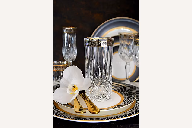 Eleganckie szklanki do napoju Opera Platin-OCD- 350ml