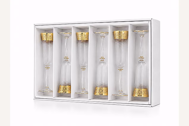 Kieliszki do szampana 190ml Palace w pudełku prezentowym